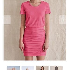 Sundry short sleeve t-shirt dress. Hot pink, size small. NWT.